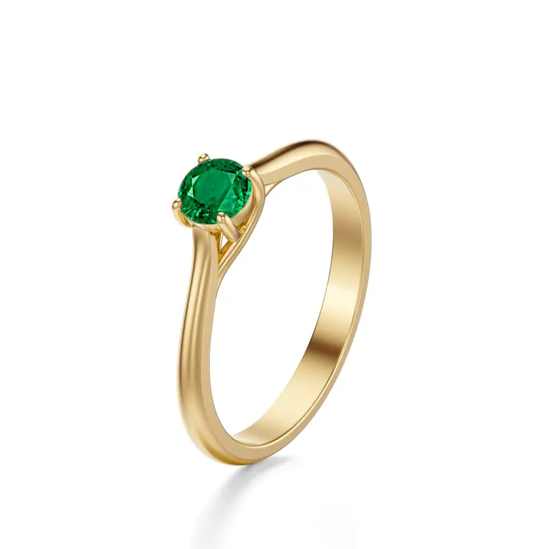 Pierścionek zaręczynowy z szmaragdem AJPZ_018